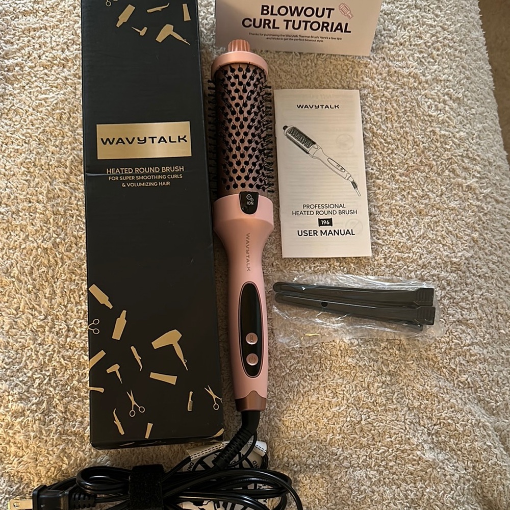 Pink Heated Round Brush